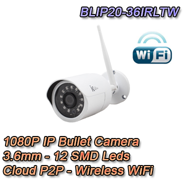 Telecamera IP Bullet 1080P 3.6mm SMD Leds Cloud P2P
