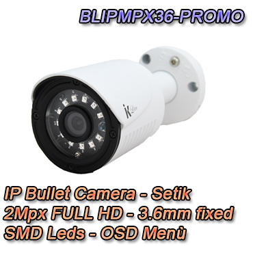 Telecamera IP 2Mpx 3.6mm - BLIPMPX36-PROMO Telecamera IP 2Mpx 3.6mm IP66 Videosorveglianza