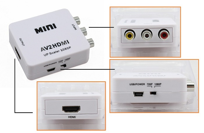 Convetitore di segnale video setik. Da RCA a HDMI