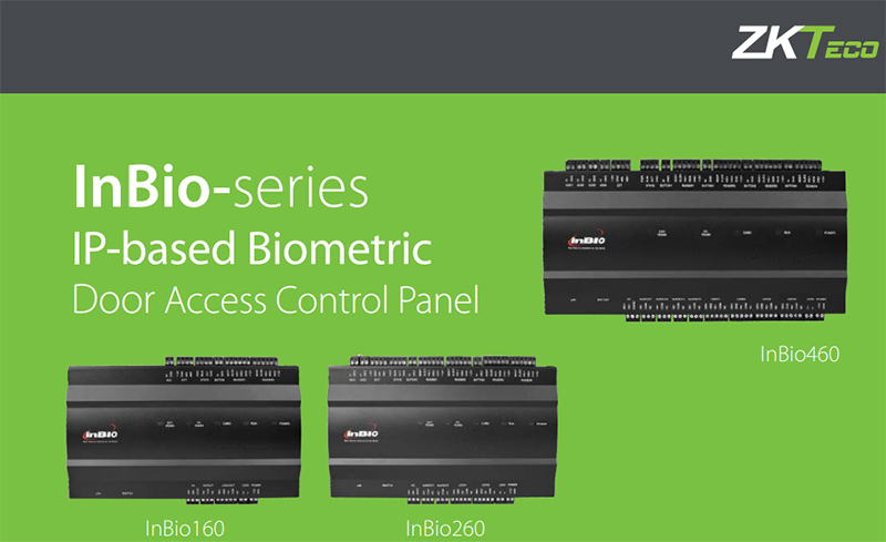 inBio-160 Lettore Biometrico ZKTECO rilevamento temperatura corporea, mascherina, palmo della mano, viso
