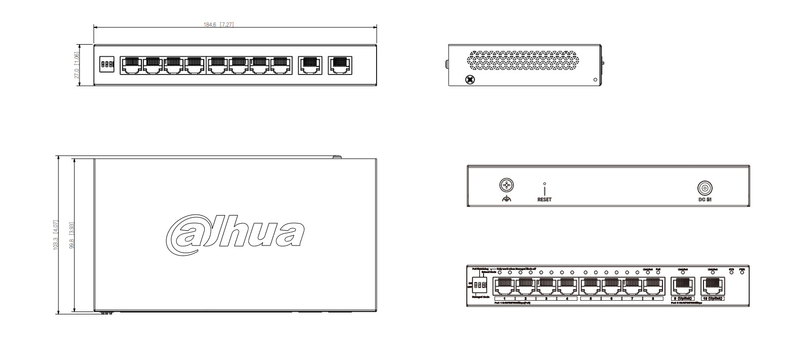 CS4010-8GT-60-V2 dimensions