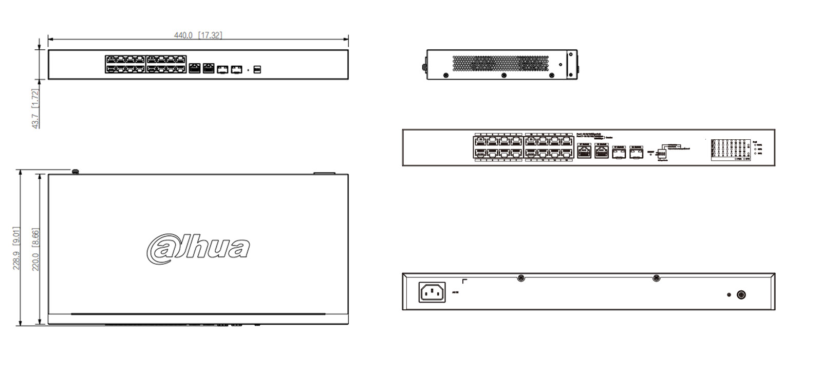 CS4218-16ET-240-V2 dimensions