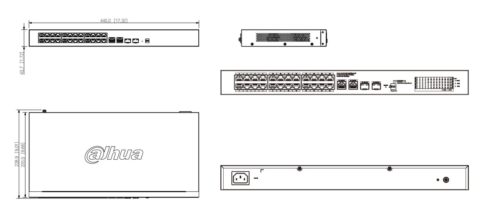 CS4228-24GT-240-V2 dimensions