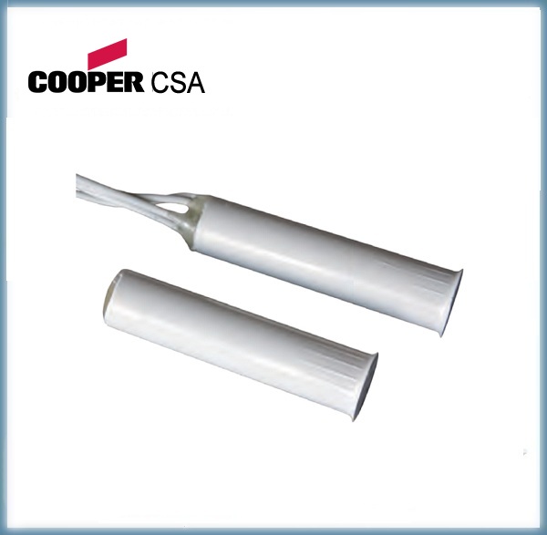 Contact en thermoplastique cylindrique encastable avec câble 2 mètres