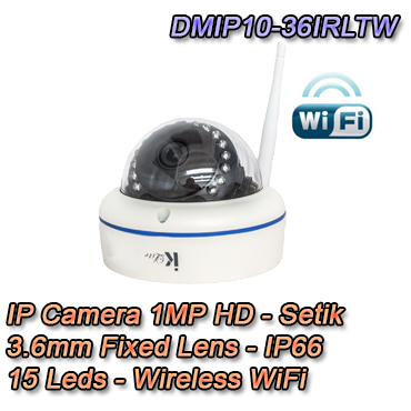 IP-Kamera 1 Mpx 3,6 mm - DMIP10-36IRLTW Telecamera IP 1Mpx 3.6mmIP66 Wireless Videosorveglianza