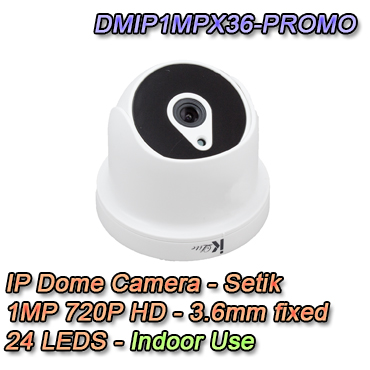 IP-Kamera 1MP 3,6 mm - DMIP1MPX36-PROMO Telecamera IP 1MP 3.6mm Videosorveglianza