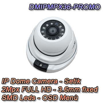 IP-Kamera 2 Mpx 3,6 mm - DMIPMPX36-PROMO Telecamera IP 2Mpx 3.6mm IP66 Videosorveglianza