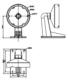 DS-1273ZJ-DM25(M1) dimensioni