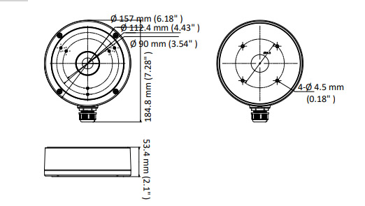 DS-1280ZJ-M(Black) dimensions