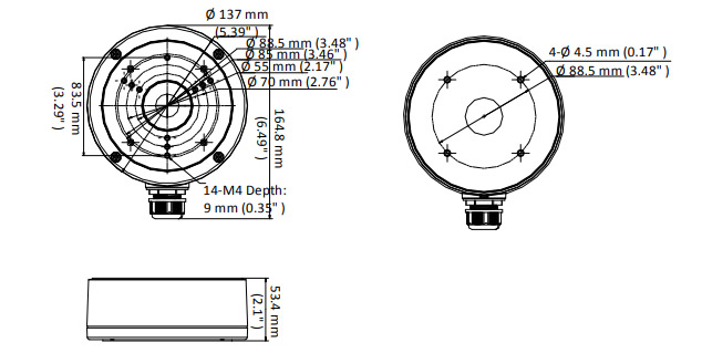 DS-1280ZJ-S(Black) Dimensions