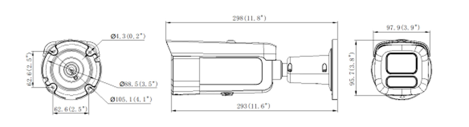 DS-2CD2623G2-LIZS2U(2.8-12mm) dimensions.