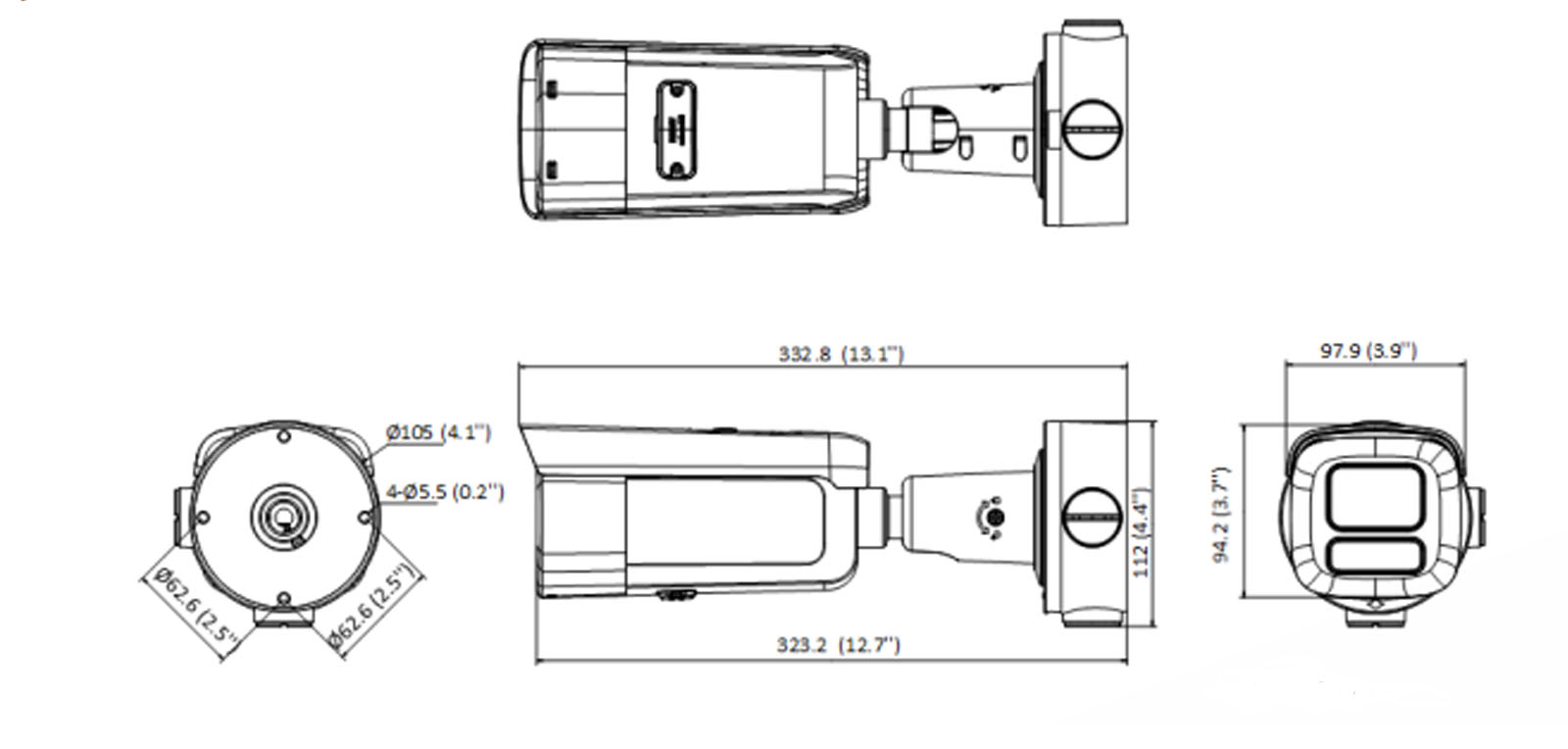 DS-2CD2683G2-LIZS2U-SRB(2.8-12mm) dimensions