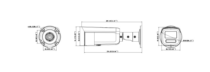 DS-2CD2T47G3-LIY(4mm) dimensions