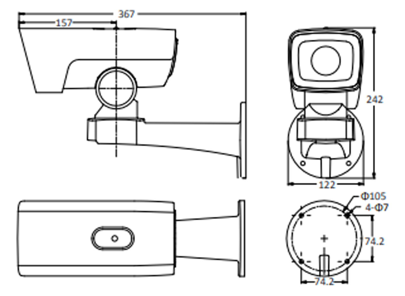 DS-2DY3320IW-DE dimensions