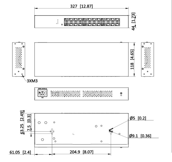DS-3E0524R-O dimensioni