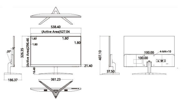 DS-D5024FN10 dimensioni