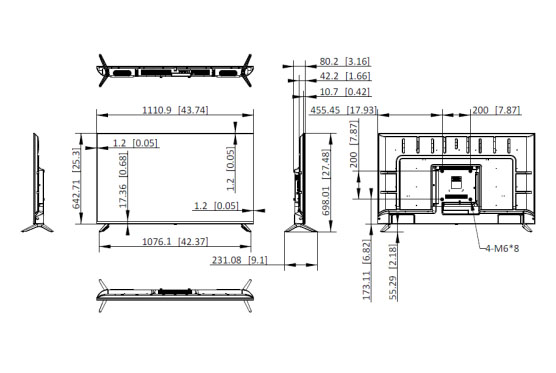 DS-D5050U3-1V0S dimensions