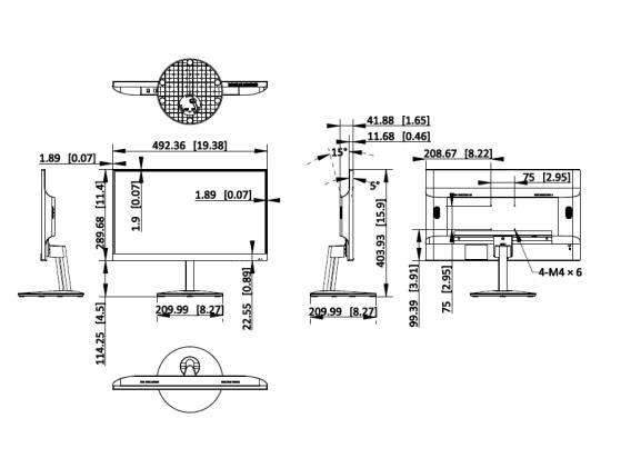 DS-D5222F2-1V1S dimensions