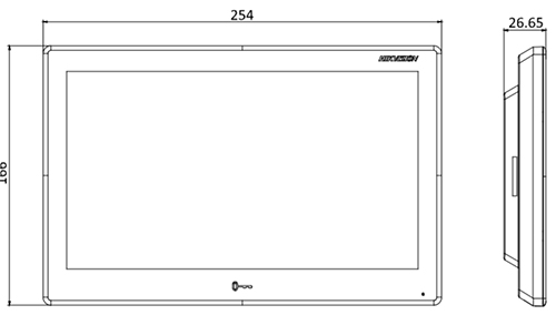 Technical drawing DS-KH9510-WTE1