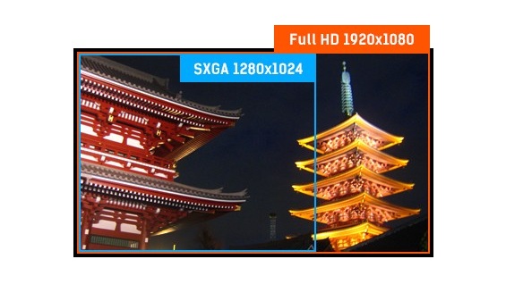 Résolution FULL HD 1920x1080 Monitor X2481HS-B1