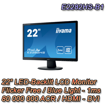 Monitor - E2282HS-B1 Monitor LED da 22". 1080P FULL HD
