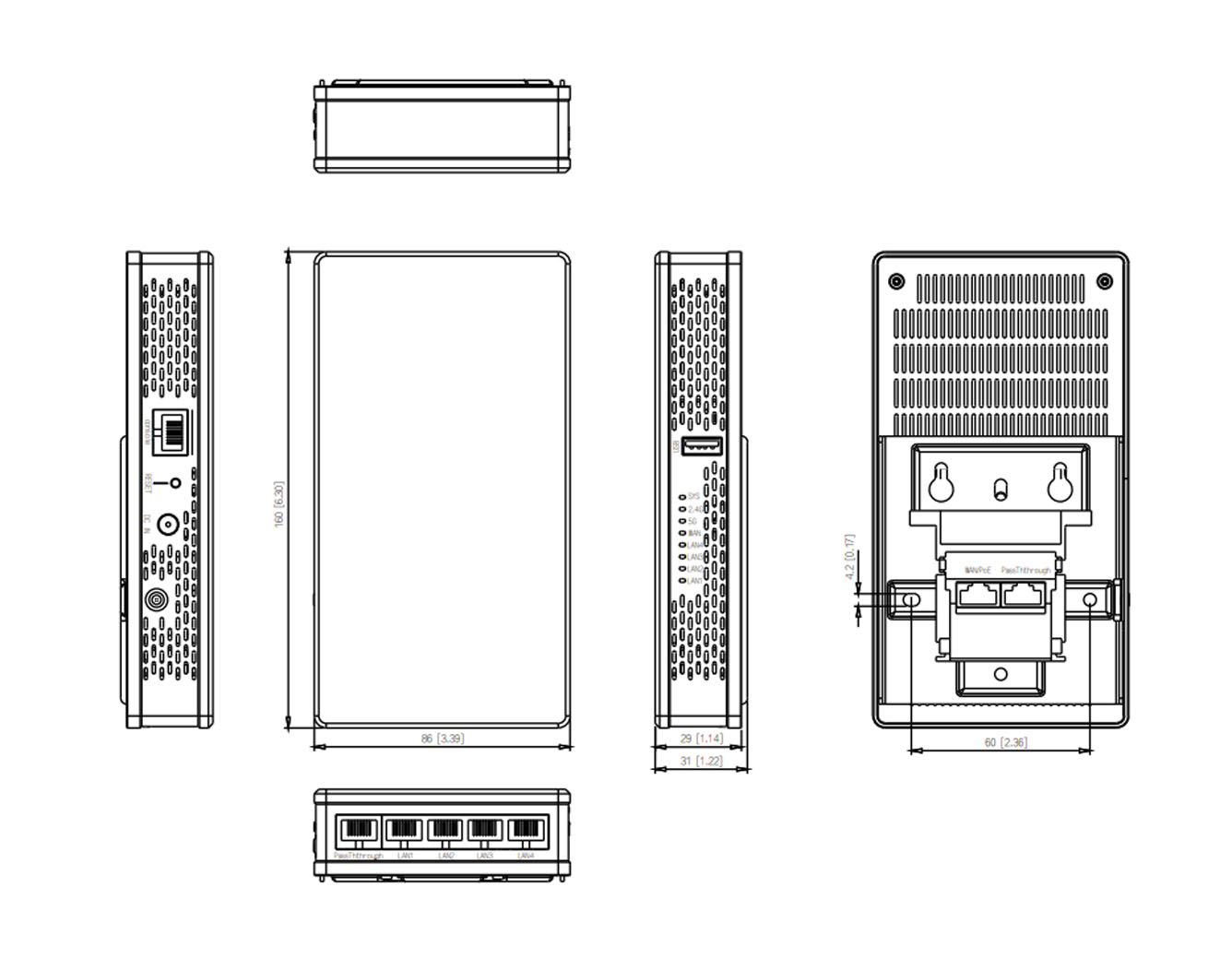 EAP6230-W dimensions