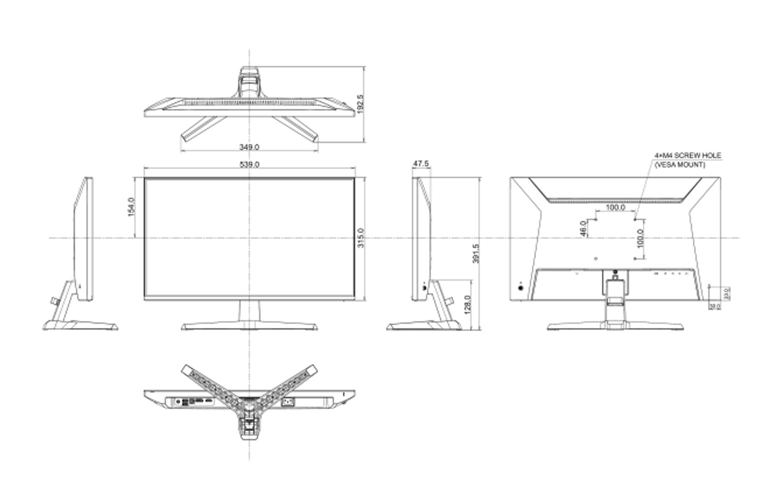 Dimensions du G2441HSU-B1