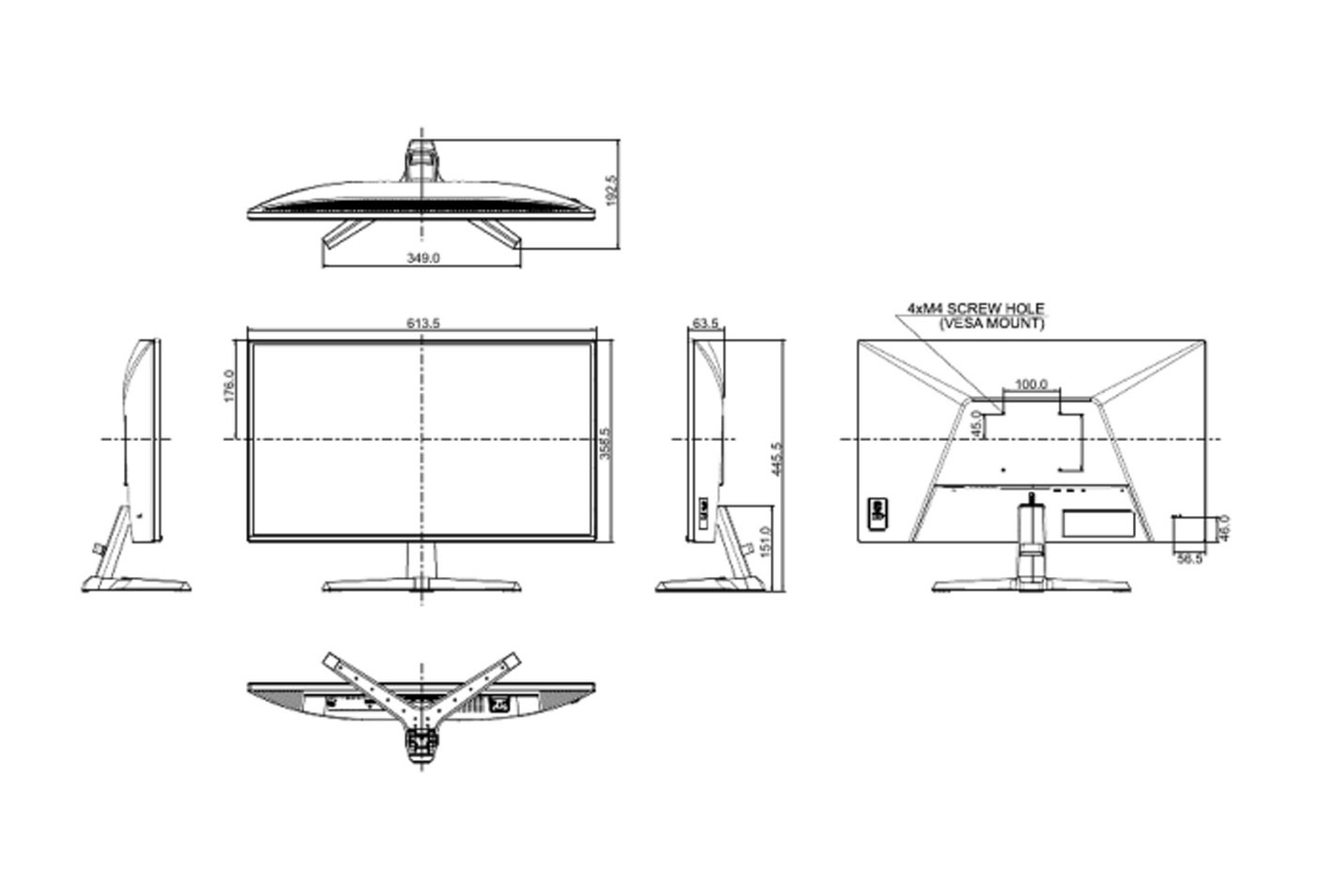 G2771QS-B1 dimensions