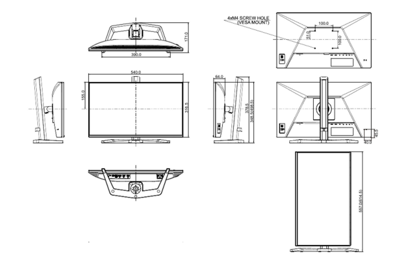 Dimensions du GB2471HSU-B1