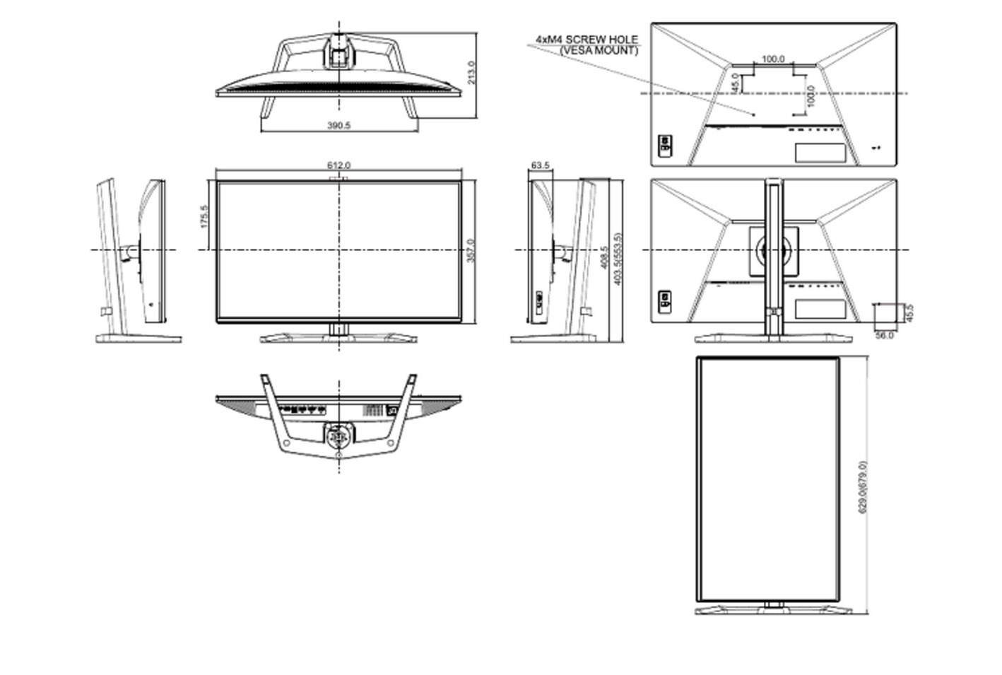 Dimensions du GB2771HSU-B1