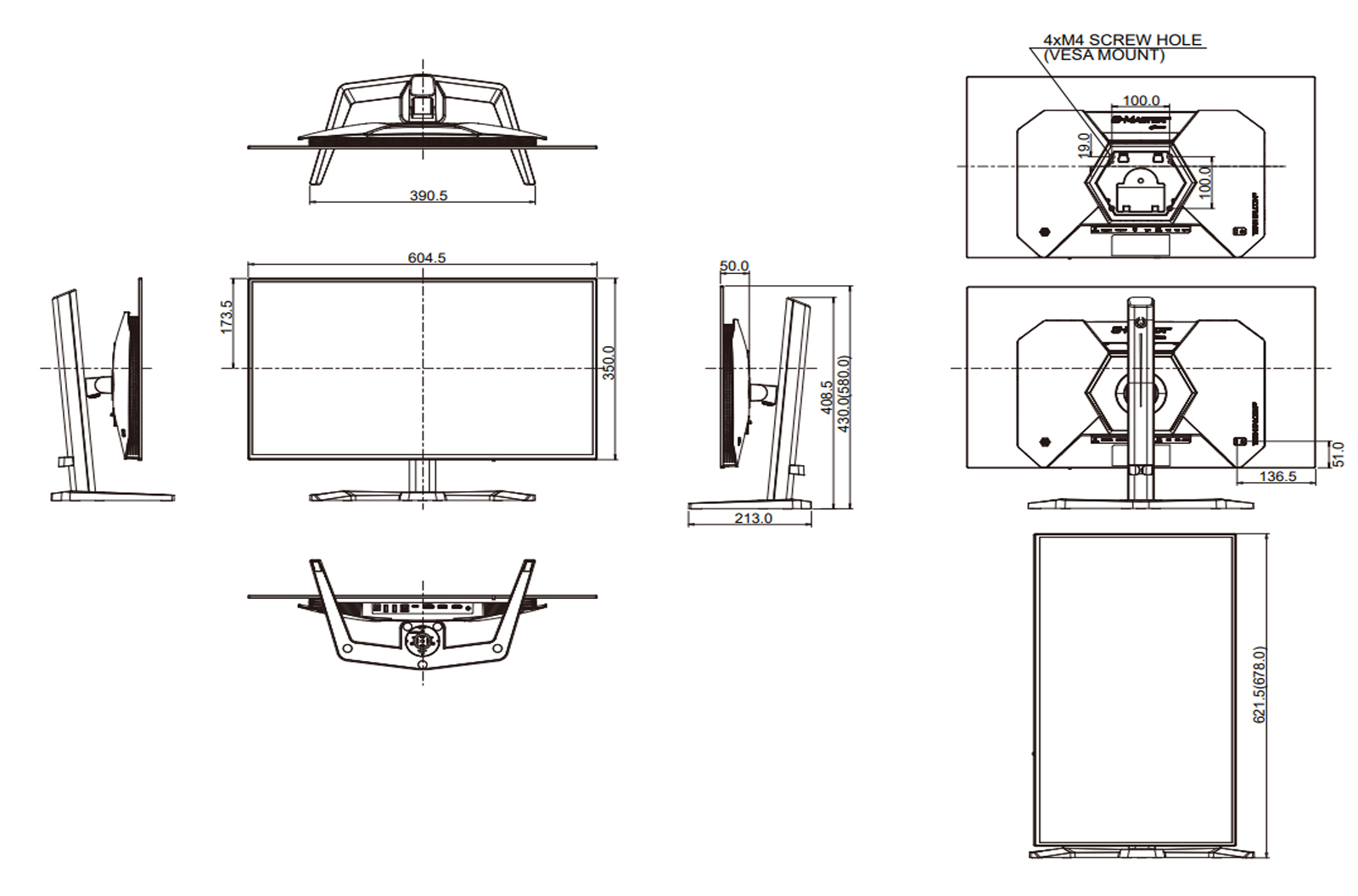 Dimensions du GOB2701QSC-B1