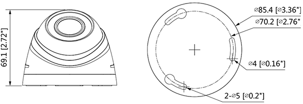 Dimensions du HAC-HDW1000R-S3