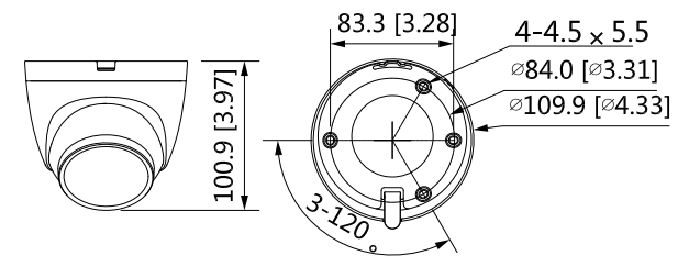Detalle de la cámara - HAC-HDW1500TQ-A-POC-S2 HAC-HDW1500TQ-A-POC-S2_dimensions.jpg