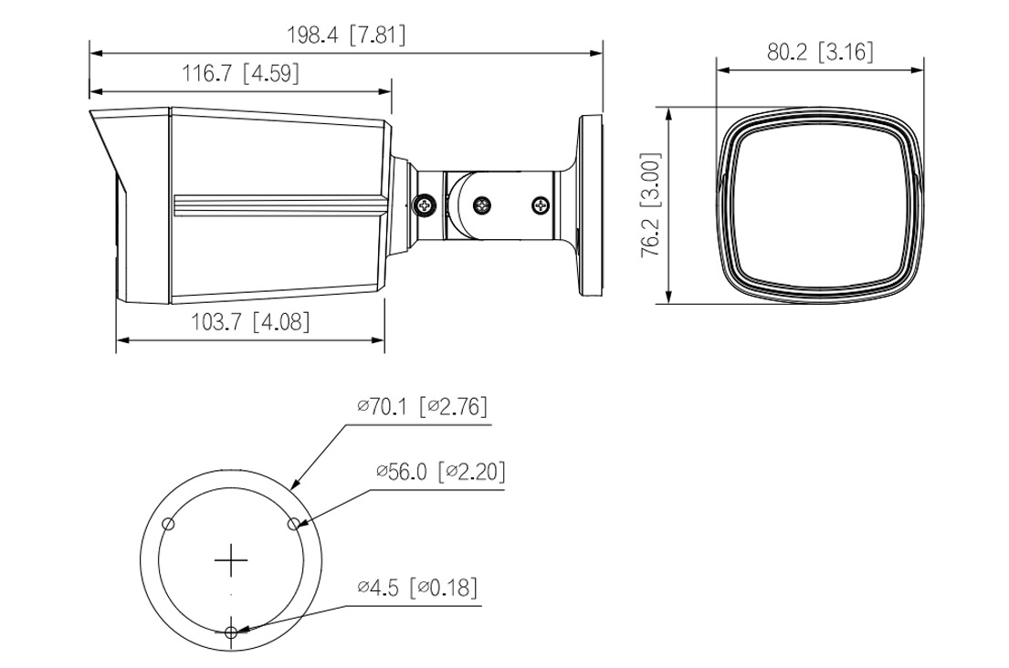 HAC-HFW1500TLM-IL-A-S3 dimensions