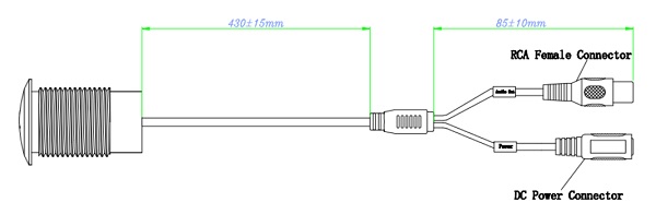 Schema collegamento modulo audio dahua HAP120-V