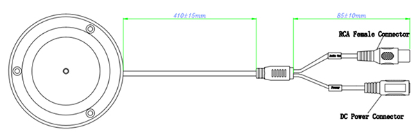 Schema collegamento modulo audio dahua HAP320-V