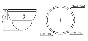 IPC-HDBW1431R-ZS-S4 dimensioni