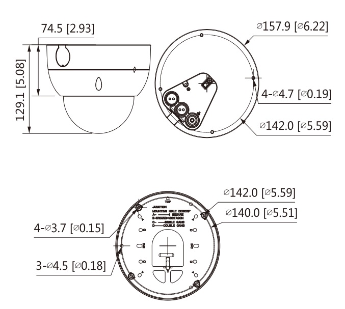 Misure IPC-HDBW7842H-Z-S2 8MP AI IP IR 40 ANPR