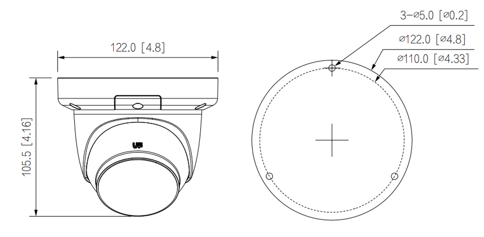 IPC-HDW3449QM-S-IL-B dimensions