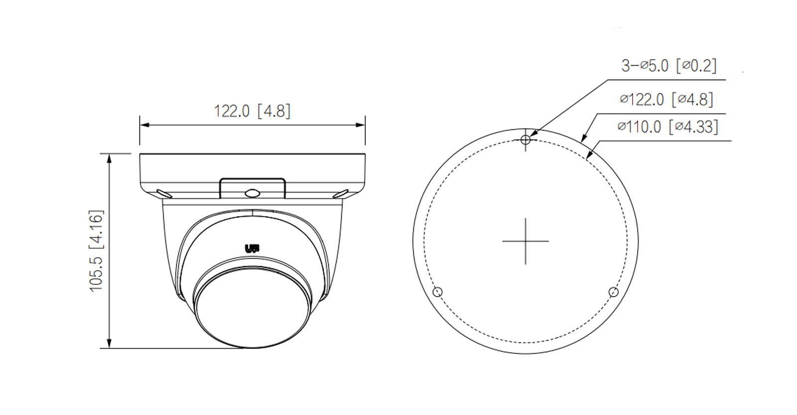 IPC-HDW3649QM-S-IL dimensions