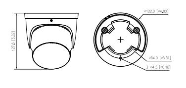 IPC-HDW3849H-ZAS-PV-S5 dimensions.