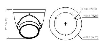 IPC-HFW3849T1-AS-PV-S3 IPC-HDW3849T-ZS-IL dimensioni