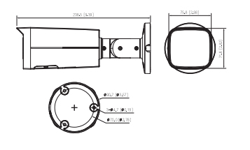 Dimensions IPC-HFW2441T-Z-ZS