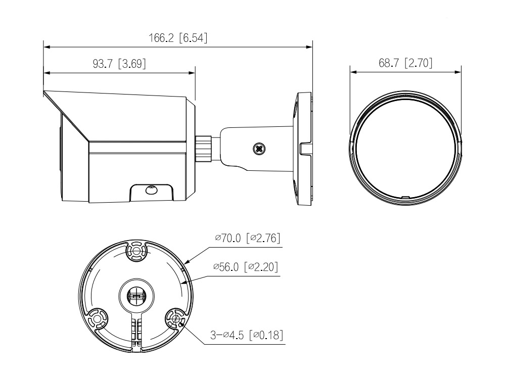 IPC-HFW2541S-S-S2 dimensioni