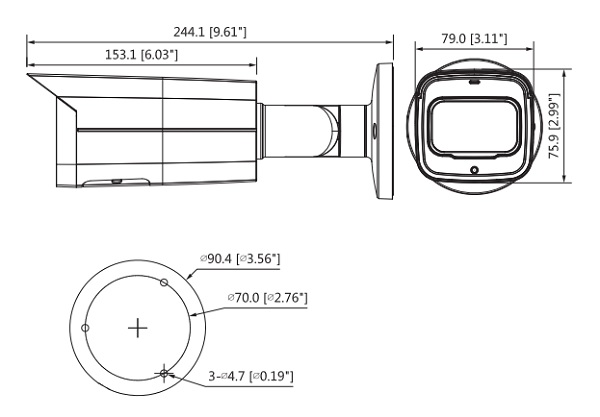 IPC-HFW5241T-AS-PV Telecamera Dahua AI IP ONVIF® POE Starlight