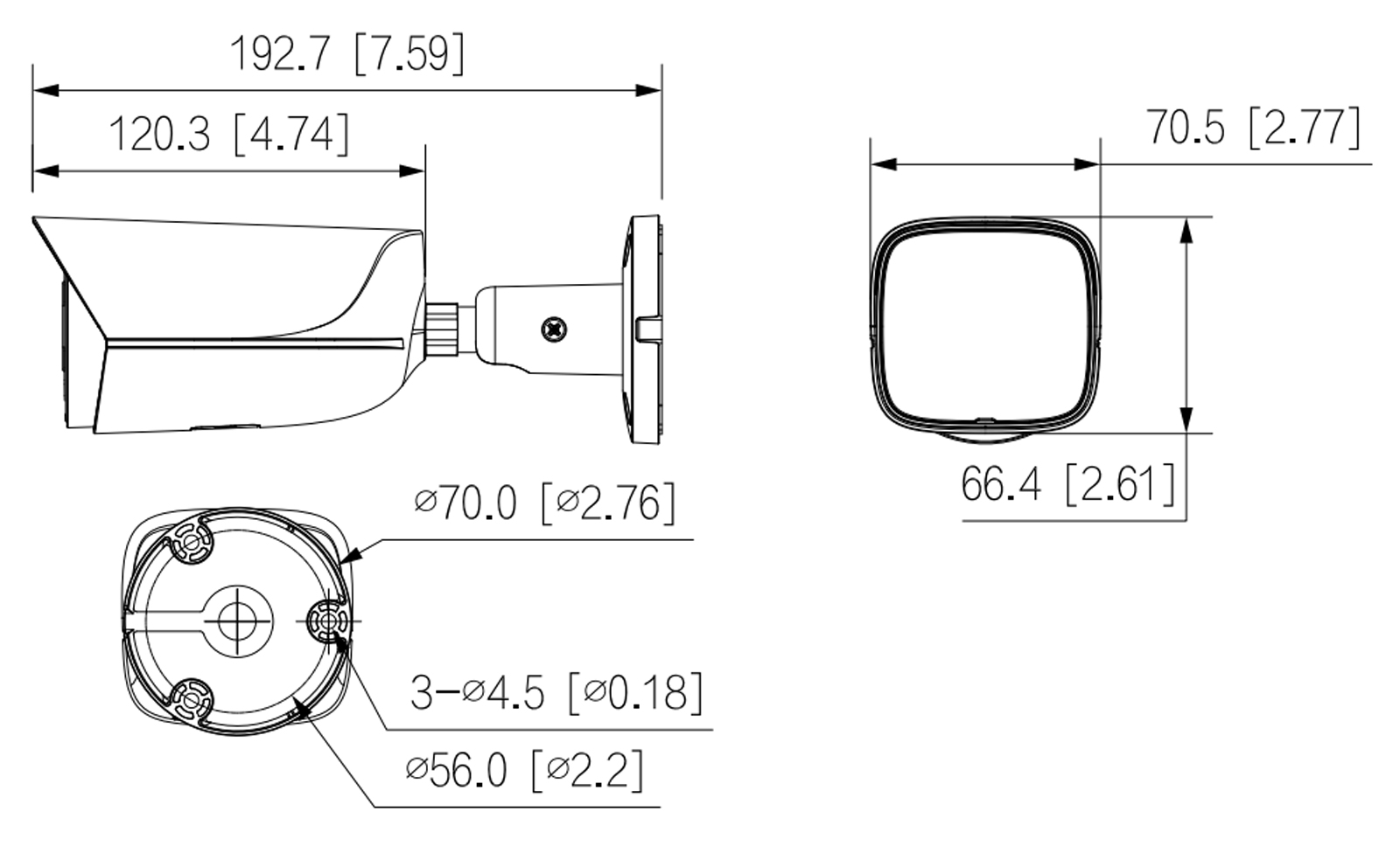 IPC-HFW5459E-ASE-IL dimensioni