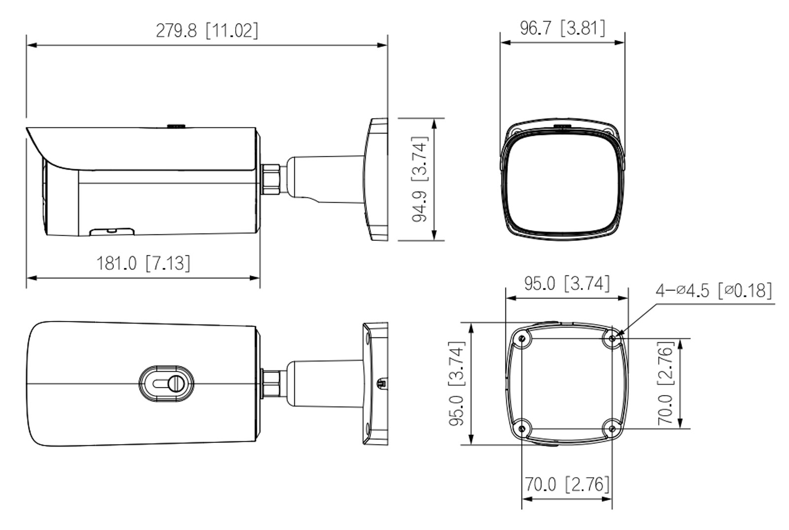 IPC-HFW5459E1-ZE-IL dimensions