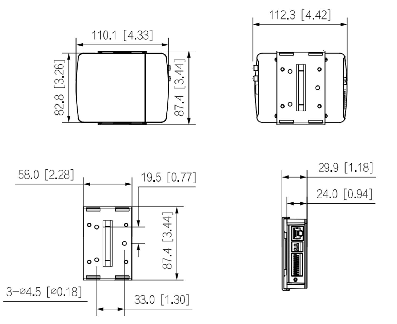 IPC-HUM8441E-E2 dimensioni