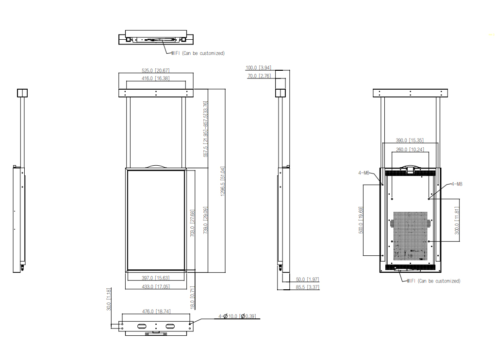 Dimensions du LDH32-WAI200K