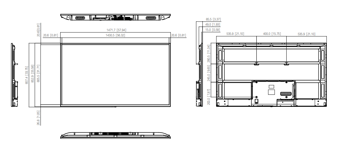 LDH65-LAI400L dimensions
